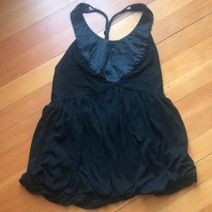 Black Marciano halter tank, L